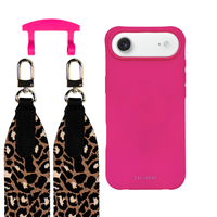 iPhone 17 Air HOT PINK CASE + PATTERNED STRAP