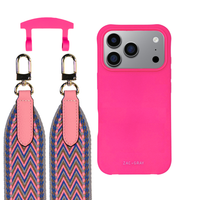 iPhone 17 Pro HOT PINK CASE + PATTERNED STRAP