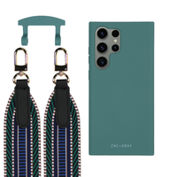 Samsung S25 Ultra TIDAL TEAL CASE + PATTERNED STRAP