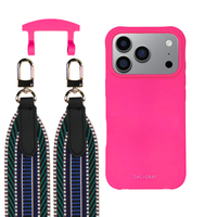 iPhone 17 Pro HOT PINK CASE + PATTERNED STRAP