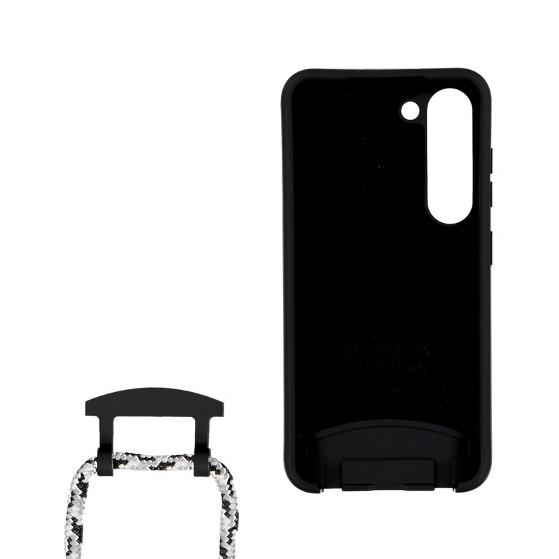 Samsung S24 Plus MIDNIGHT BLACK CASE + GLACIER CORD