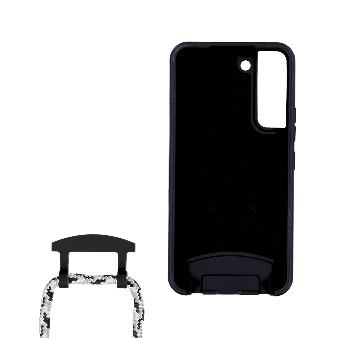 Samsung S22 Plus MIDNIGHT BLACK CASE + GLACIER CORD