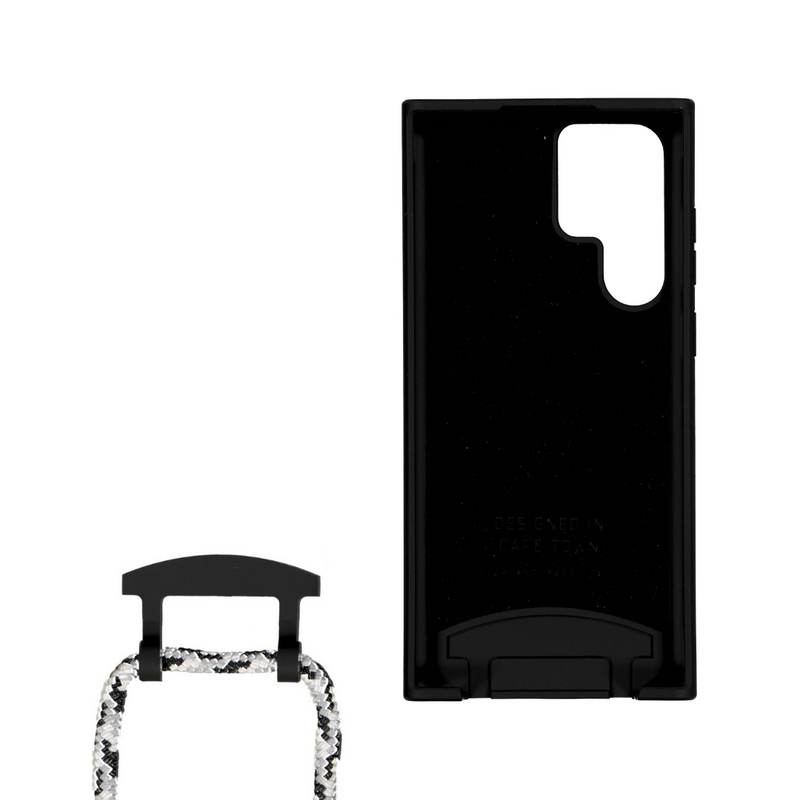 Samsung S22 Ultra MIDNIGHT BLACK CASE + GLACIER CORD