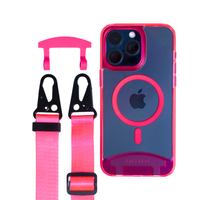 HOT PINK TRANSPARENT CASE WITH CORD - MAGSAFE