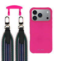 iPhone 17 Pro HOT PINK CASE + PATTERNED STRAP
