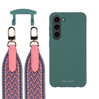 Samsung S24 TIDAL TEAL CASE + PATTERNED STRAP