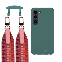 Samsung S24 TIDAL TEAL CASE + PATTERNED STRAP