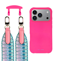 iPhone 17 Pro HOT PINK CASE + PATTERNED STRAP