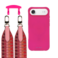 iPhone 17 Air HOT PINK CASE + PATTERNED STRAP