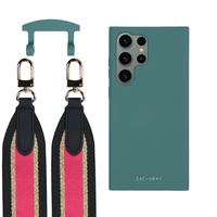 Samsung S25 Ultra TIDAL TEAL CASE + PATTERNED STRAP