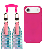 iPhone 17 Air HOT PINK CASE + PATTERNED STRAP