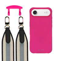 iPhone 17 Air HOT PINK CASE + PATTERNED STRAP