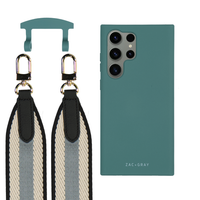 Samsung S25 Ultra TIDAL TEAL CASE + PATTERNED STRAP