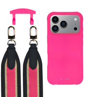 iPhone 17 Pro HOT PINK CASE + PATTERNED STRAP