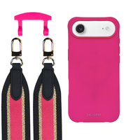 iPhone 17 Air HOT PINK CASE + PATTERNED STRAP