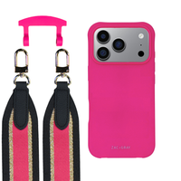 iPhone 17 Pro HOT PINK CASE + PATTERNED STRAP