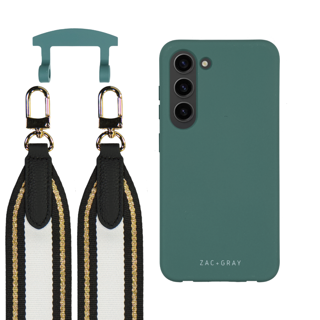 Samsung S24 TIDAL TEAL CASE + PATTERNED STRAP