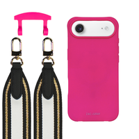 iPhone 17 Air HOT PINK CASE + PATTERNED STRAP