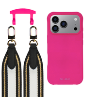 iPhone 17 Pro HOT PINK CASE + PATTERNED STRAP