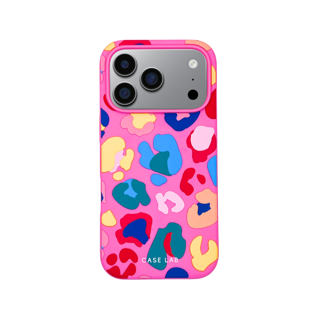 CANDY PINK MULTI LEOPARD PHONE CASE
