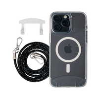 iPhone 16 Plus TRANSPARENT CASE + CRYSTAL CORD