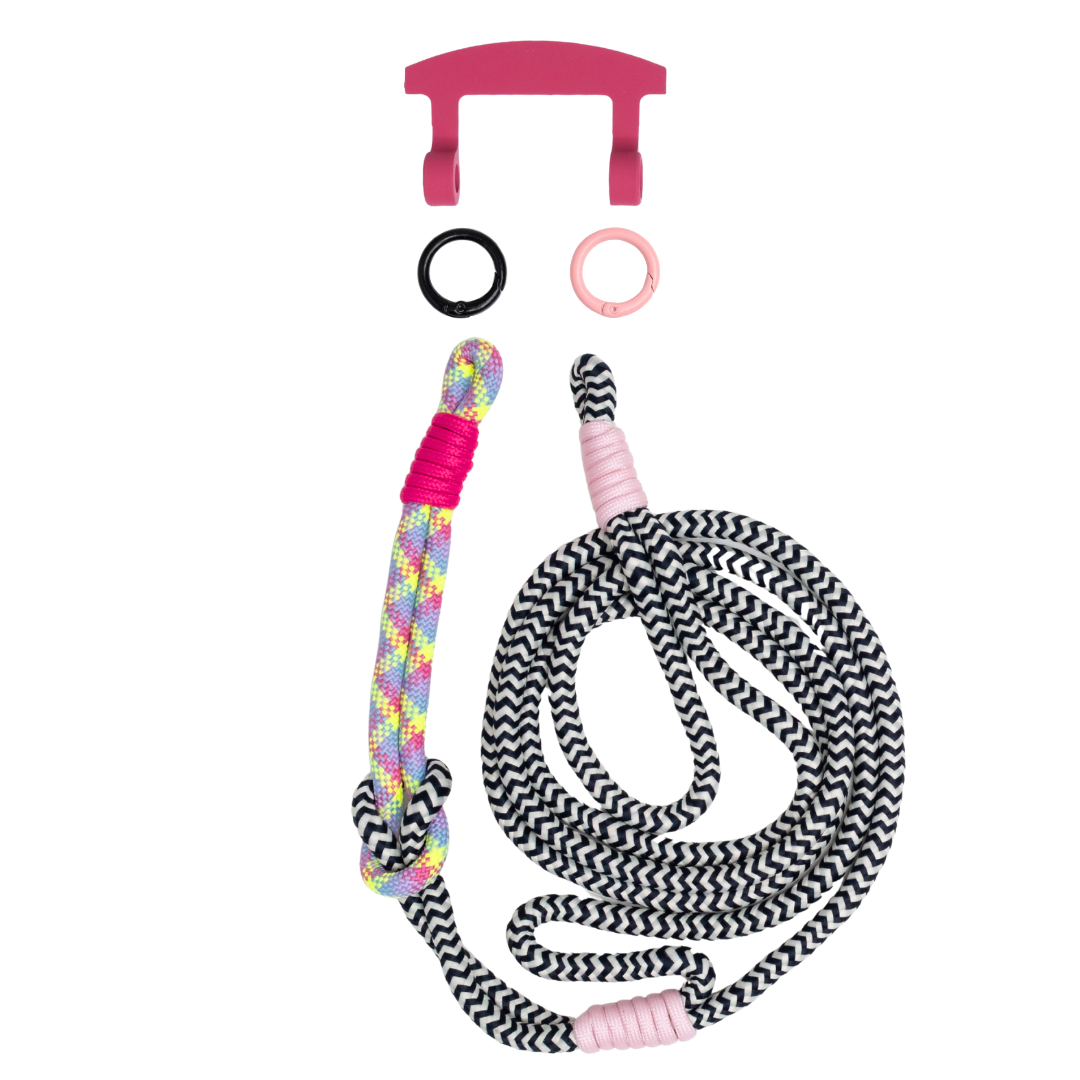 ELECTRIC BLOOM KNOTTED CORD + HOOK