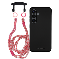 Samsung S23 Plus MIDNIGHT BLACK CASE + KNOTTED CORD