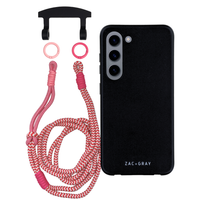 Samsung S23 MIDNIGHT BLACK CASE + KNOTTED CORD