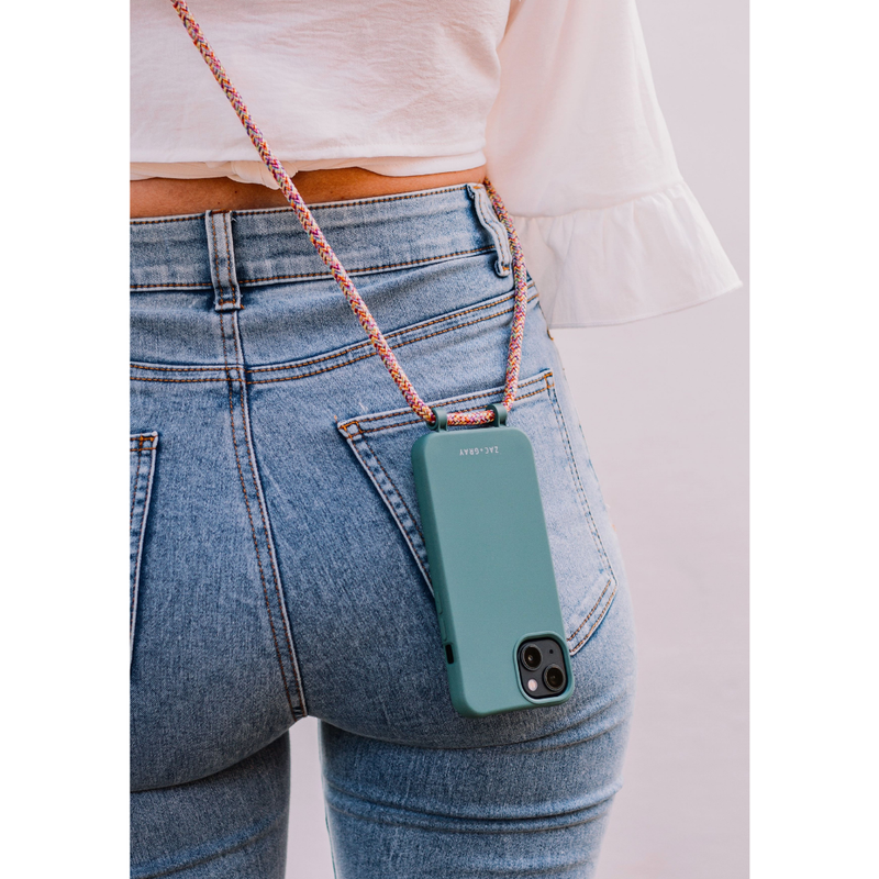 iPhone 17 TIDAL TEAL CASE + CORD – ZAC+GRAY