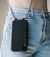 iPhone 12 mini MIDNIGHT BLACK CASE + GLACIER CORD