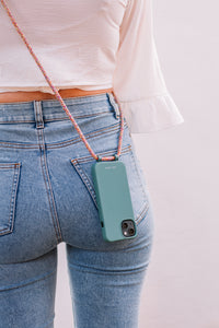 iPhone X and iPhone XS TIDAL TEAL CASE + RAINBOW CORD