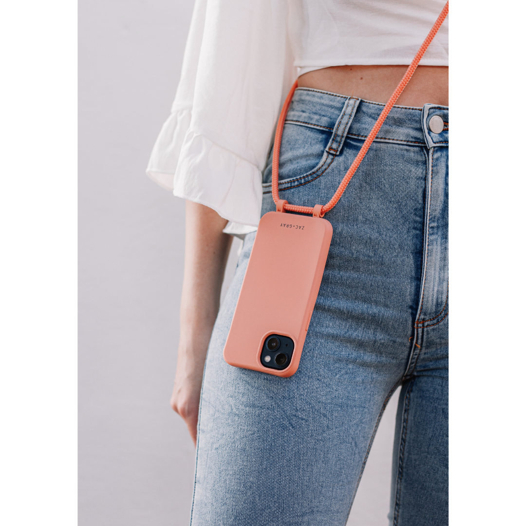 iPhone 6 / 6s / 7 / 8 / SE (2020 & 2022) SUNSET CORAL CASE + CORD