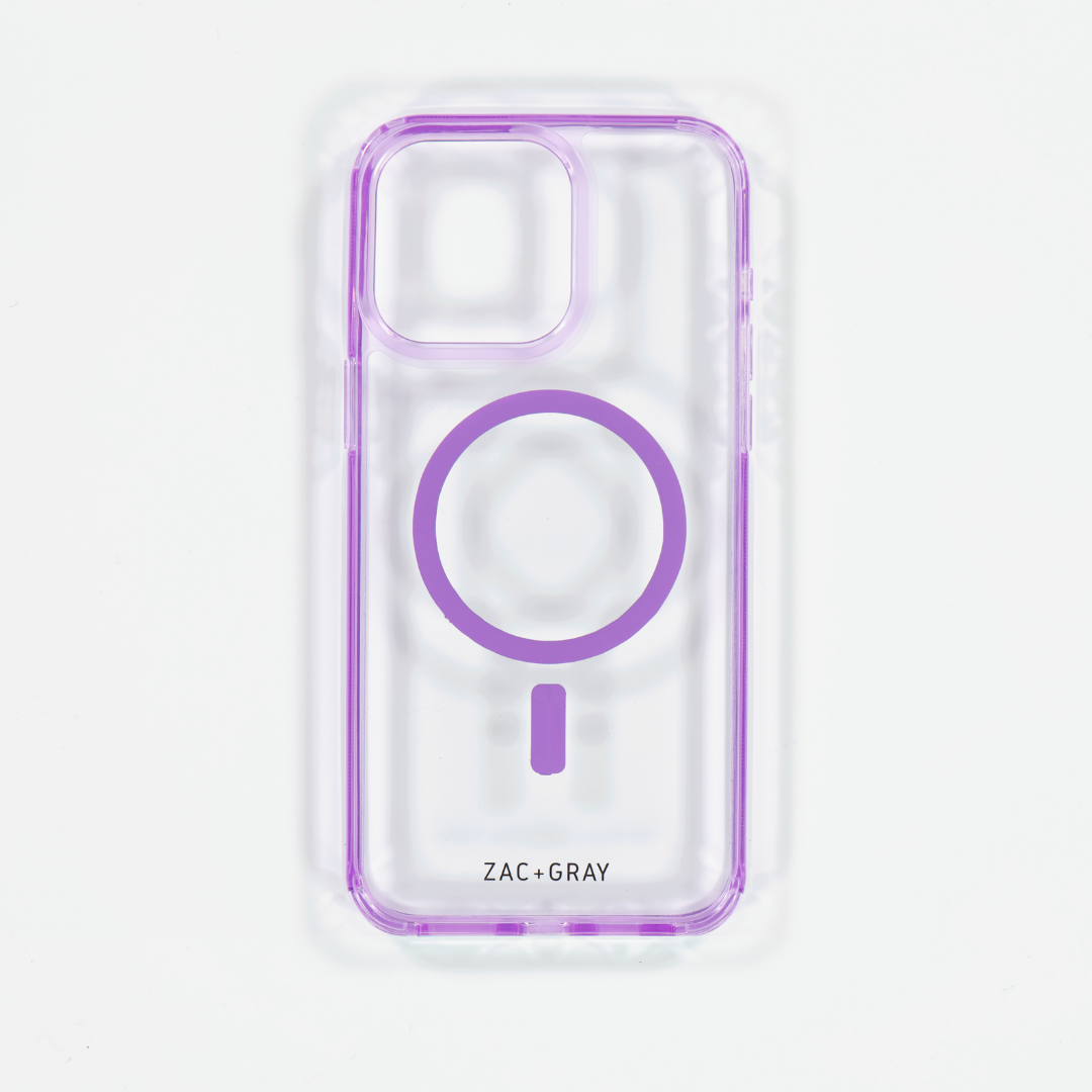 PURPLE TRANSPARENT CASE - MAGSAFE