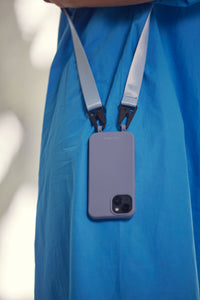 iPhone 15 Pro BLUE FOG CASE + SKY BLUE STRAP