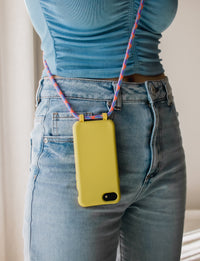 iPhone XR SUNSHINE YELLOW CASE + CORAL REEF CORD