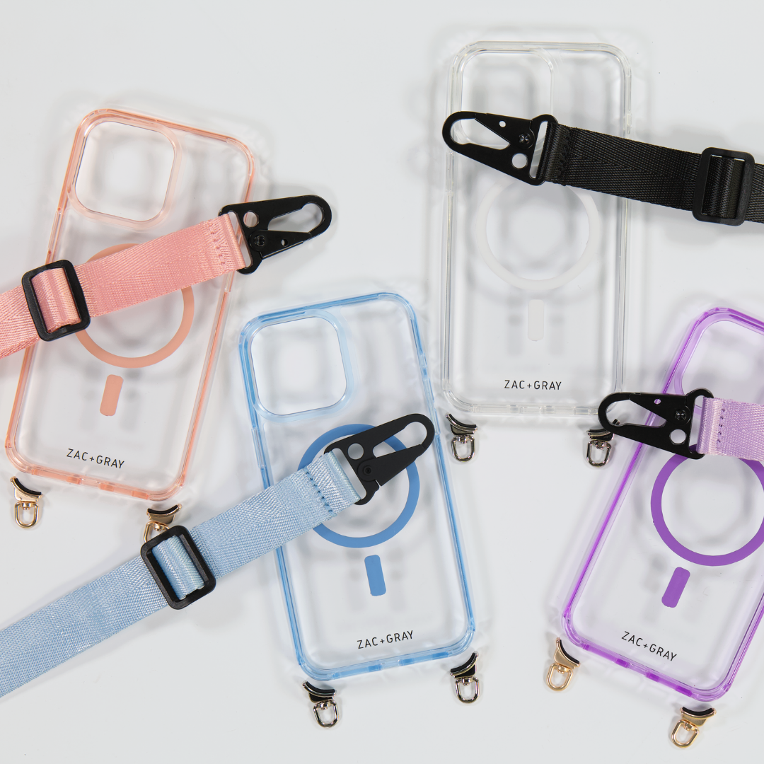 CRYSTAL CLEAR TRANSPARENT CASE WITH STRAP - MAGSAFE