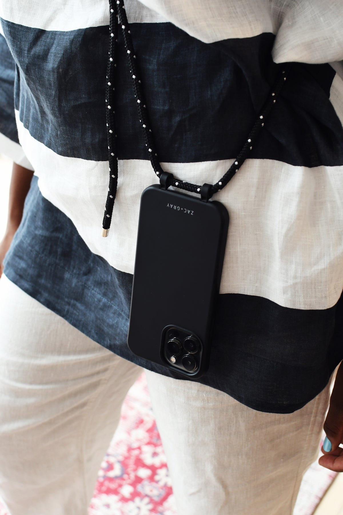 iPhone 12 and iPhone 12 Pro MIDNIGHT BLACK CASE + MIDNIGHT SKY CORD