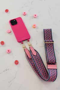 HOT PINK AZTEC PATTERNED STRAP