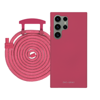 Samsung S25 Ultra RASPBERRY RED CASE + CORD