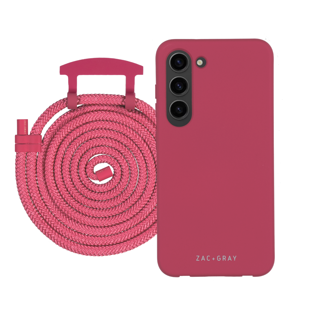 Samsung S26 RASPBERRY RED CASE + CORD