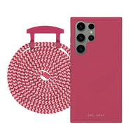 Samsung S25 Ultra RASPBERRY RED CASE + CORD