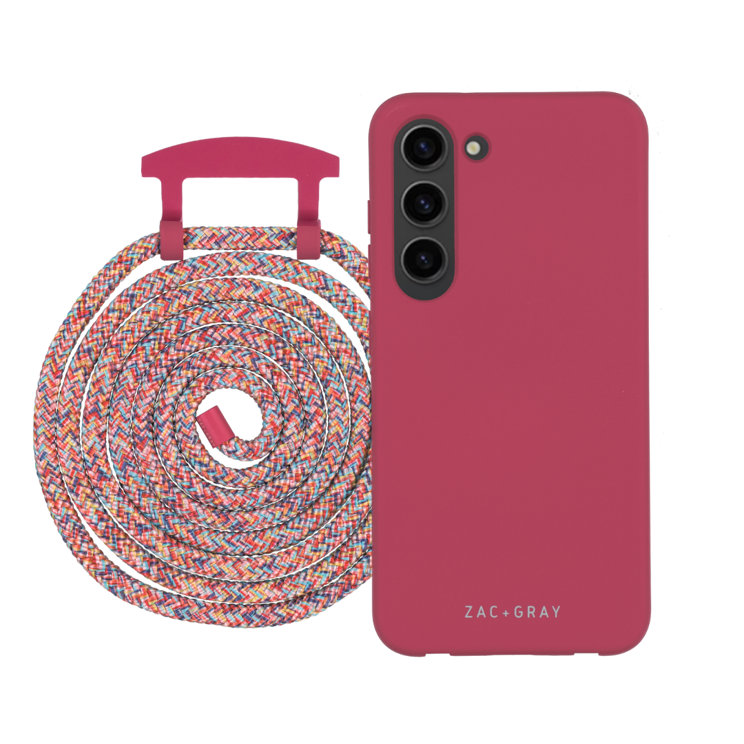 Samsung S26 RASPBERRY RED CASE + CORD