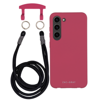 Samsung S23 Plus RASPBERRY RED CASE + KNOTTED CORD