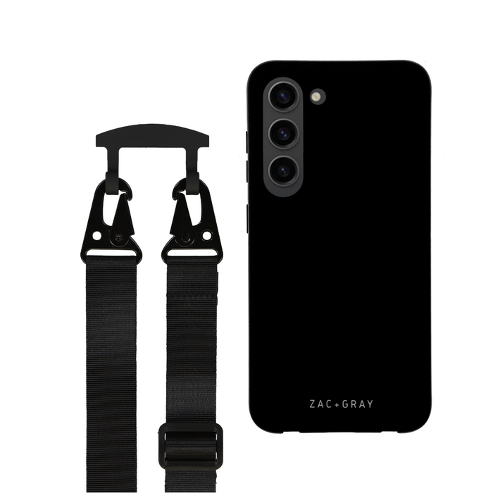 Samsung S23 Plus MIDNIGHT BLACK CASE + MIDNIGHT BLACK STRAP
