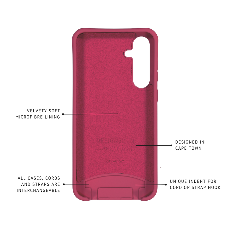 Samsung A35 and A55 RASPBERRY RED CASE