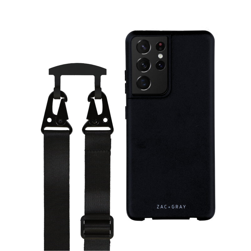 Samsung S20 Plus MIDNIGHT BLACK CASE + MIDNIGHT BLACK STRAP