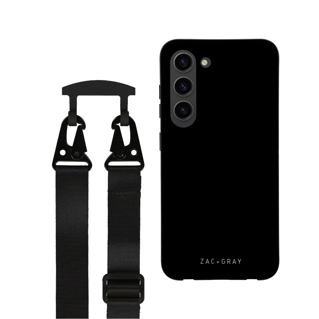 Samsung S24 MIDNIGHT BLACK CASE + MIDNIGHT BLACK STRAP