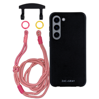 Samsung S23 MIDNIGHT BLACK CASE + KNOTTED CORD
