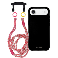 iPhone 17 Air MIDNIGHT BLACK CASE + KNOTTED CORD