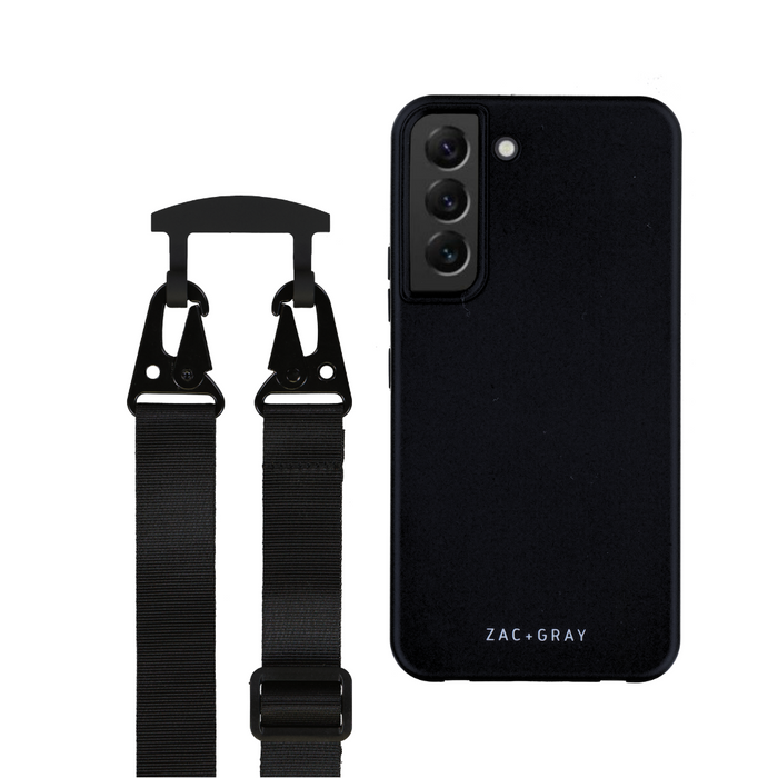Samsung S21 Plus MIDNIGHT BLACK CASE + MIDNIGHT BLACK STRAP